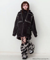 【新春セール】2WAYボンデージファーコート