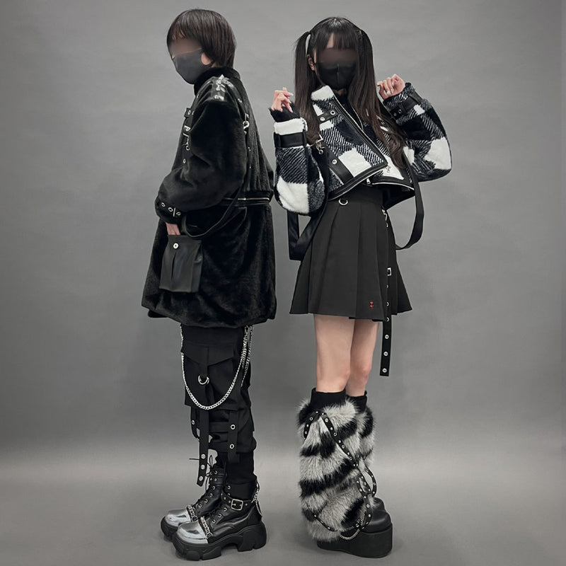 2buy10%OFF対象】2WAYボンデージファーコート – レディース
