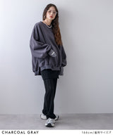 オーバーサイズスウェットプルオーバー