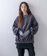 オーバーサイズスウェットプルオーバー