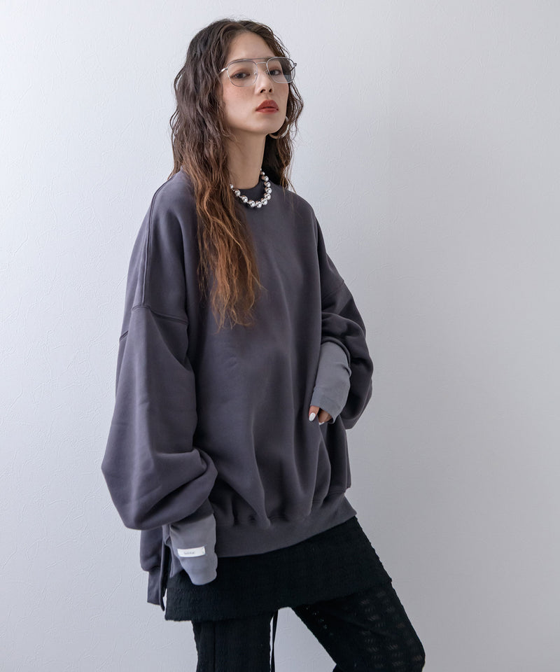 オーバーサイズスウェットプルオーバー