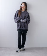 オーバーサイズスウェットプルオーバー