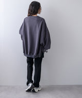 オーバーサイズスウェットプルオーバー