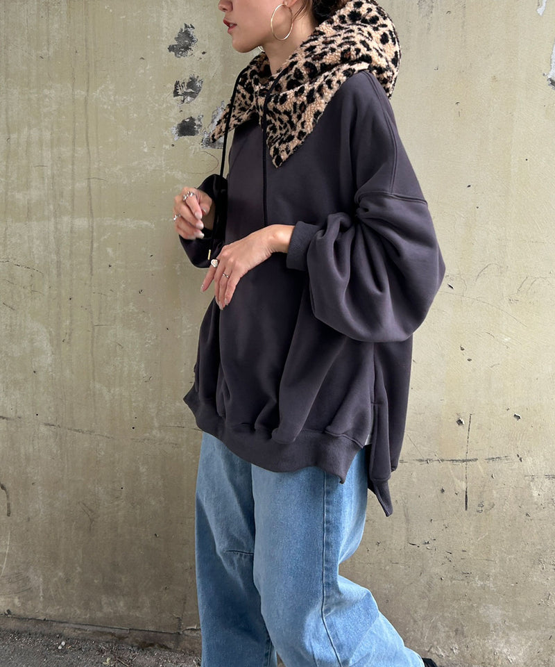 オーバーサイズスウェットプルオーバー