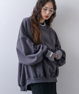 オーバーサイズスウェットプルオーバー