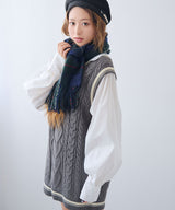 シャツドッキングニットベストワンピース