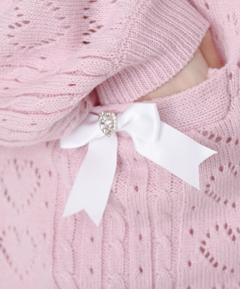 セーラ襟フリルカーディガン【ニット】