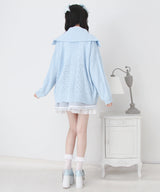 セーラ襟フリルカーディガン【ニット】