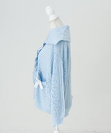 セーラ襟フリルカーディガン【ニット】