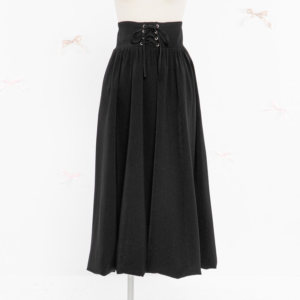 2buy10%OFF対象】レースアップバルーンロングスカート – レディース