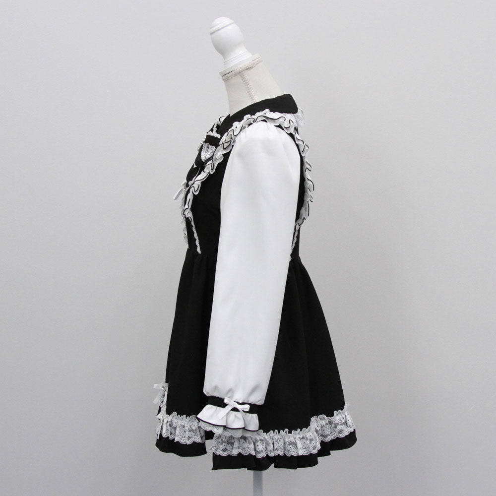 バラレースパールリボンハートビジューワンピース – レディース