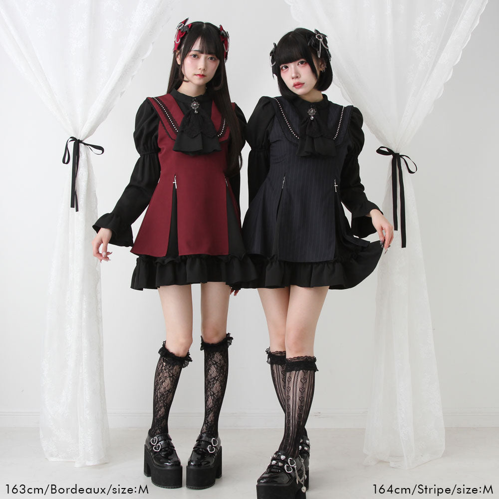 夢展望　姫系　ワンピースパーカー　Deary ジャージフリルパーカーワンピース（パーカー）｜DearMyLove