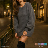 バックリボンニットチュニック