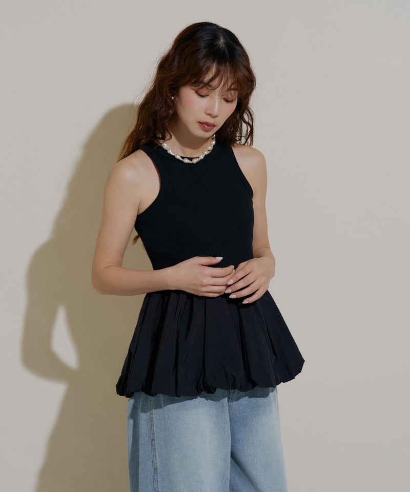 2buy10%OFF対象】カップ付きバルーンタンクトップ – レディース