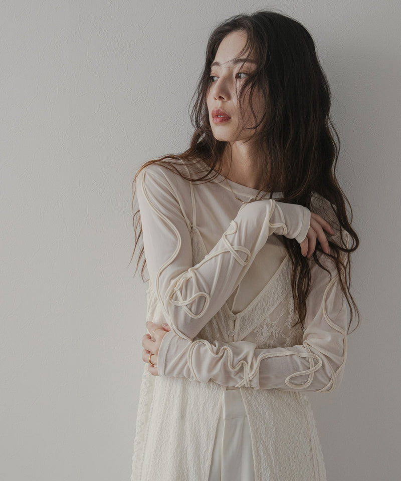 【メール便】ループリボンシアートップス