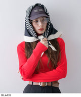 【メール便】プリント大判スカーフ/バンダナ