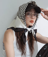 【メール便】プリント大判スカーフ/バンダナ