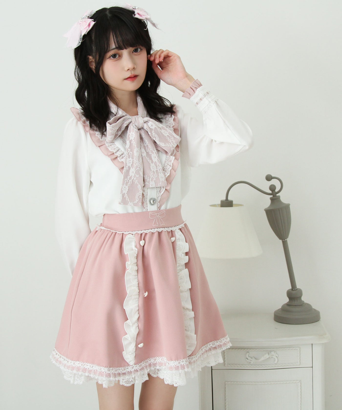 リボン刺繍ギャザースカート – レディースファッション通販の夢展望