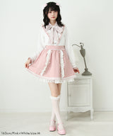 リボン刺繍ギャザースカート