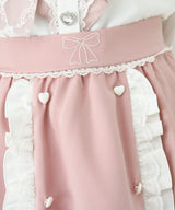 リボン刺繍ギャザースカート