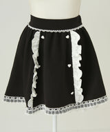 リボン刺繍ギャザースカート