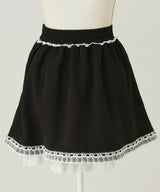 リボン刺繍ギャザースカート