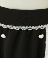 リボン刺繍ギャザースカート