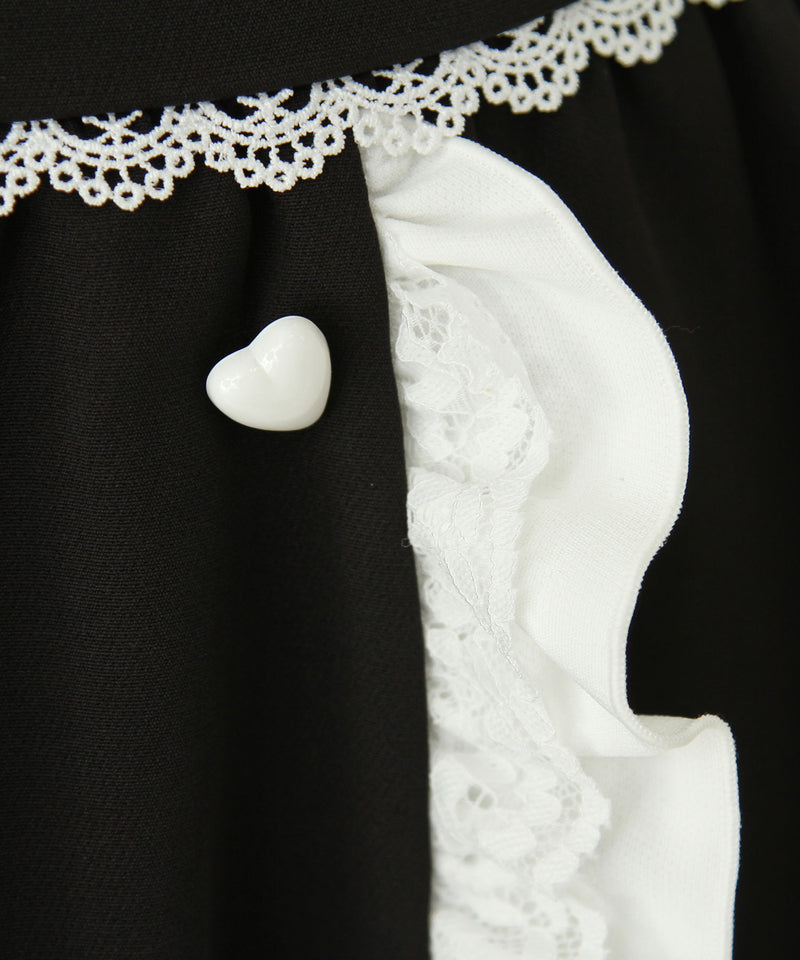 リボン刺繍ギャザースカート