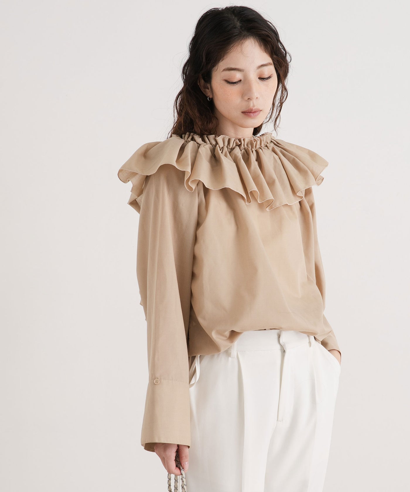 Me♡shéller 2wayオフショルフリルブラウス 2wayオフショルフリルブラウス – レディースファッション通販の