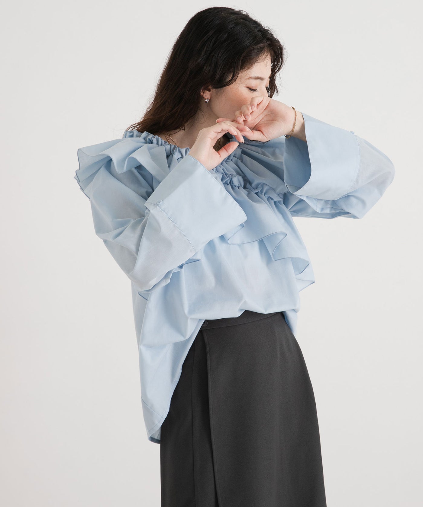 2wayオフショルフリルブラウス – レディースファッション通販の夢展望
