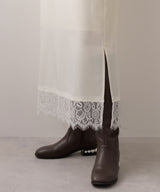 ツイルレースキャミワンピース