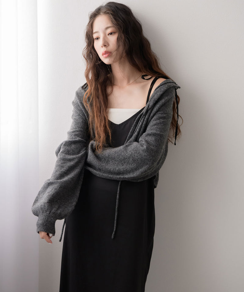 ツイルレースキャミワンピース