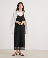 ツイルレースキャミワンピース