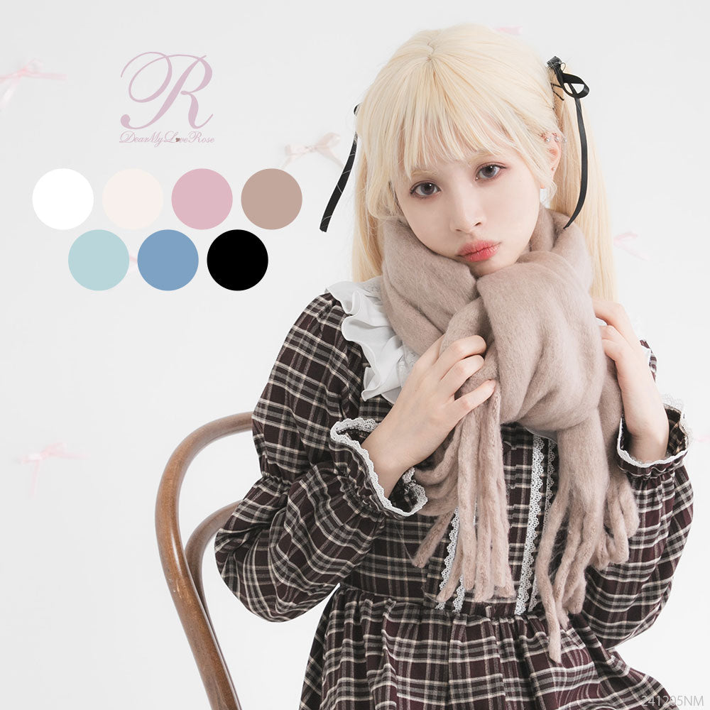 ⭐nina様御専用⭐【MAX&MOI】ファーマフラー　定価34,100円 ロングヘアーファーティペット ベージュ | 天気と暮らす日常を