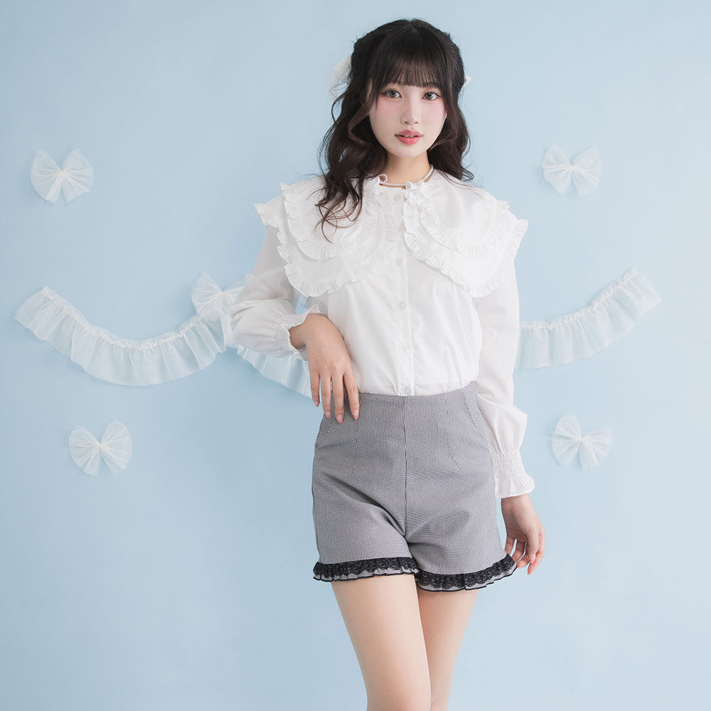 Amazon.co.jp: フリル ショートパンツ ykax0256 110cm ピンク