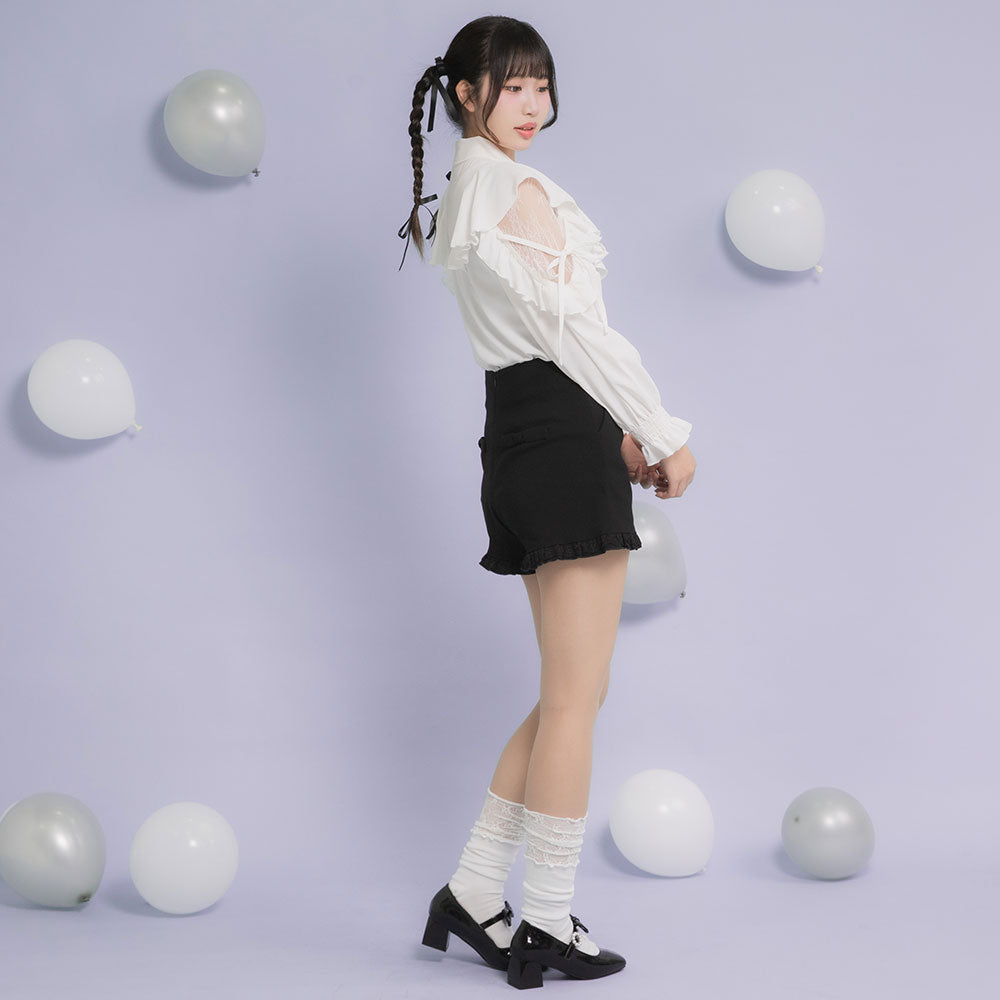 Aclent レースフリルショートパンツ レースフリルショートパンツ（その他パンツ）｜ACLENT