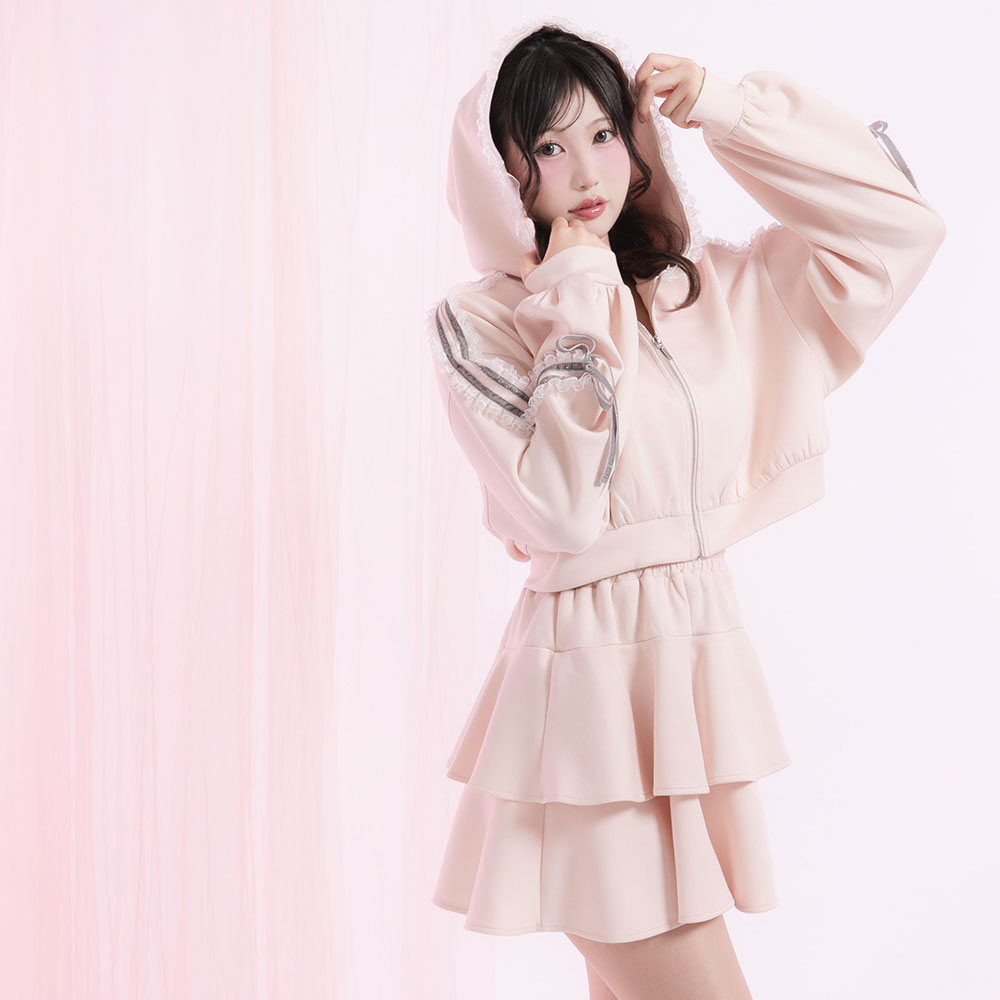 サイドラインフリルジャージsetup – レディースファッション通販の夢