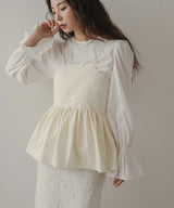 ジャガートキャミ×ブラウスSET【大きいサイズ有】