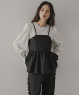 ジャガートキャミ×ブラウスSET【大きいサイズ有】