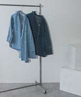 オーバーサイズカフスデザインデニムシャツジャケット