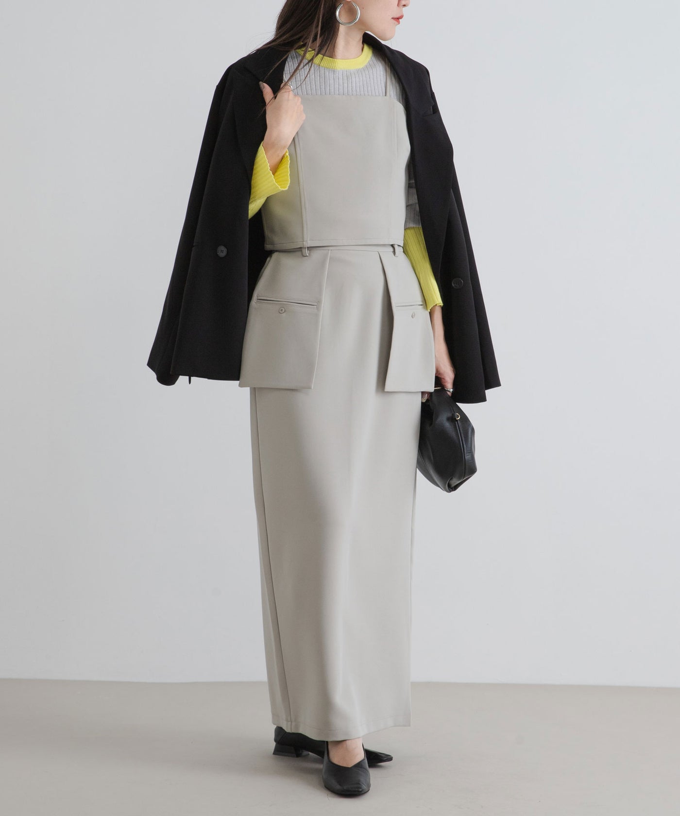 bohmal ダブルボタンオーバーサイズジャケット　新品未使用 ダブルボタンオーバーサイズジャケット【セットアップ対応