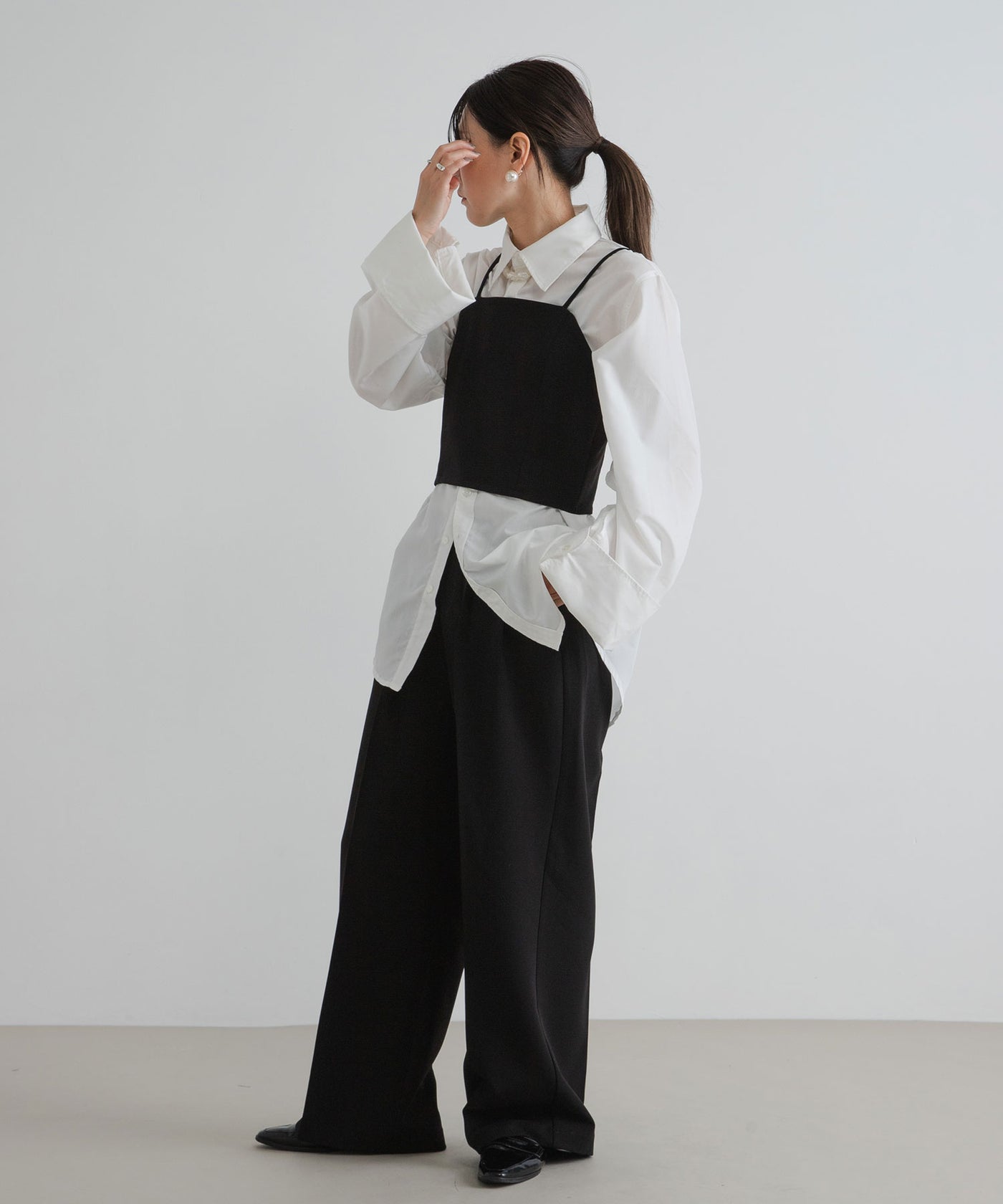 エンフォルド18AW ビスチェベアトップ ベアトップ レディース トップス チューブトップ ビスチェ フリル