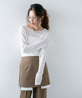 【メール便】前後2wayシアーロングトップス【OSN】