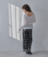 【メール便】前後2wayシアーロングトップス