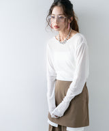 【メール便】前後2wayシアーロングトップス【OSN】