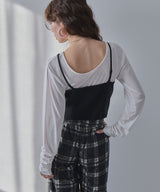 【メール便】前後2wayシアーロングトップス