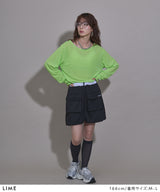 【メール便】前後2wayシアーロングトップス