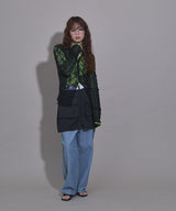 【メール便】前後2wayシアーロングトップス