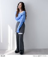 【メール便】前後2wayシアーロングトップス【OSN】