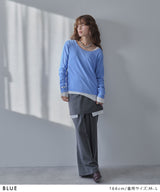 【メール便】前後2wayシアーロングトップス